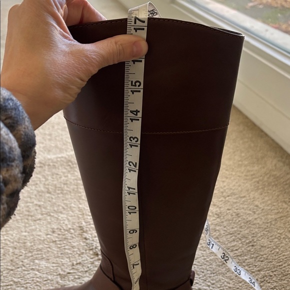 6.5 Michael Kors Fulton Harness BrownLeather Riding Boots - Picture 7 of 7